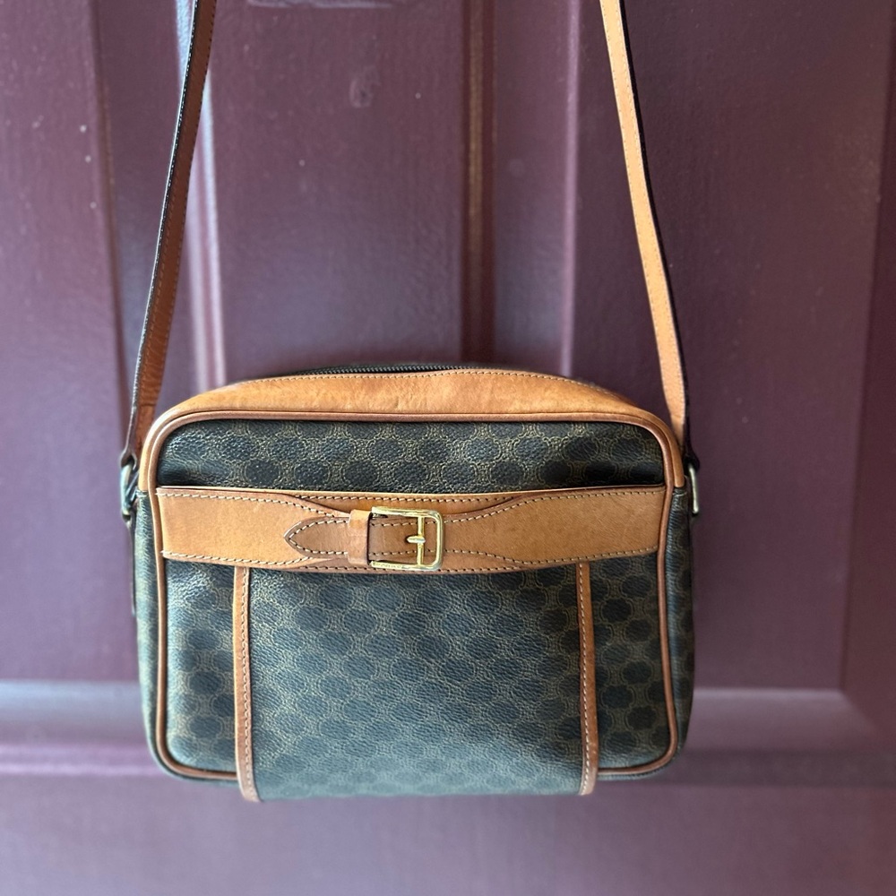 SOLD Celine monogram Leather Crossbody Bag